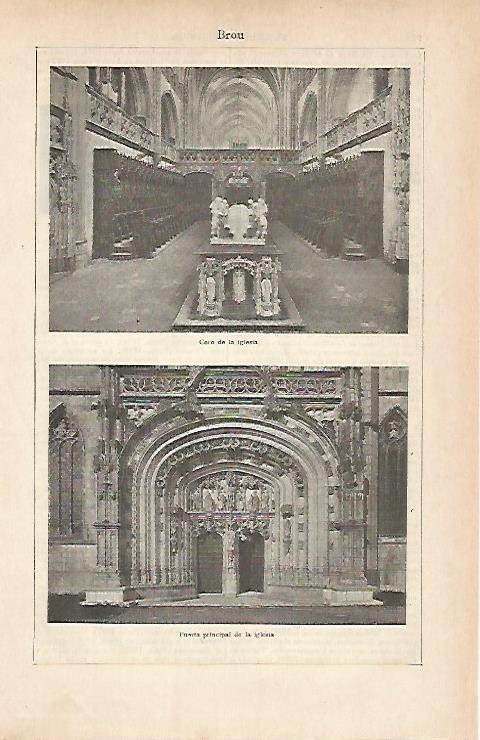LAMINA ESPASA 11785: Iglesia de Brou Francia