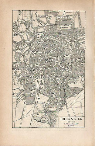 LAMINA ESPASA Alemania 11812: Plano de Brunswick Alemania