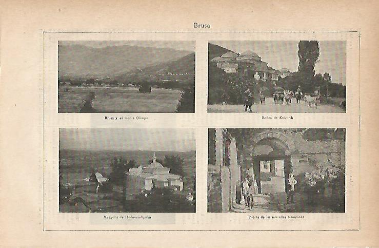 LAMINA ESPASA 11818: Vistas de Brusa Turquia