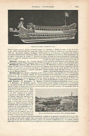 LAMINA ESPASA 11839: Modelo del Bucentauro