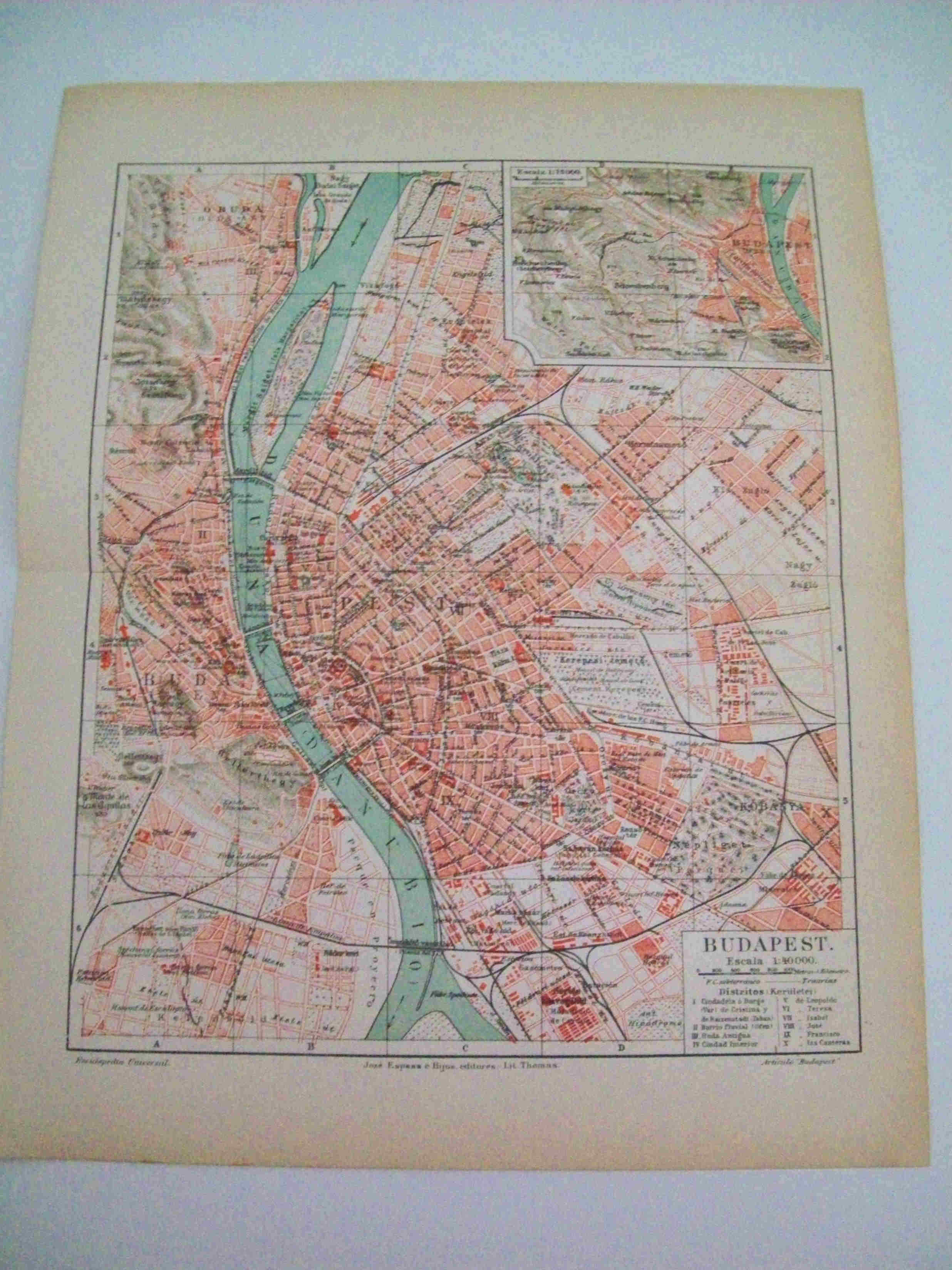 LAMINA ESPASA 11849: Plano de Budapest