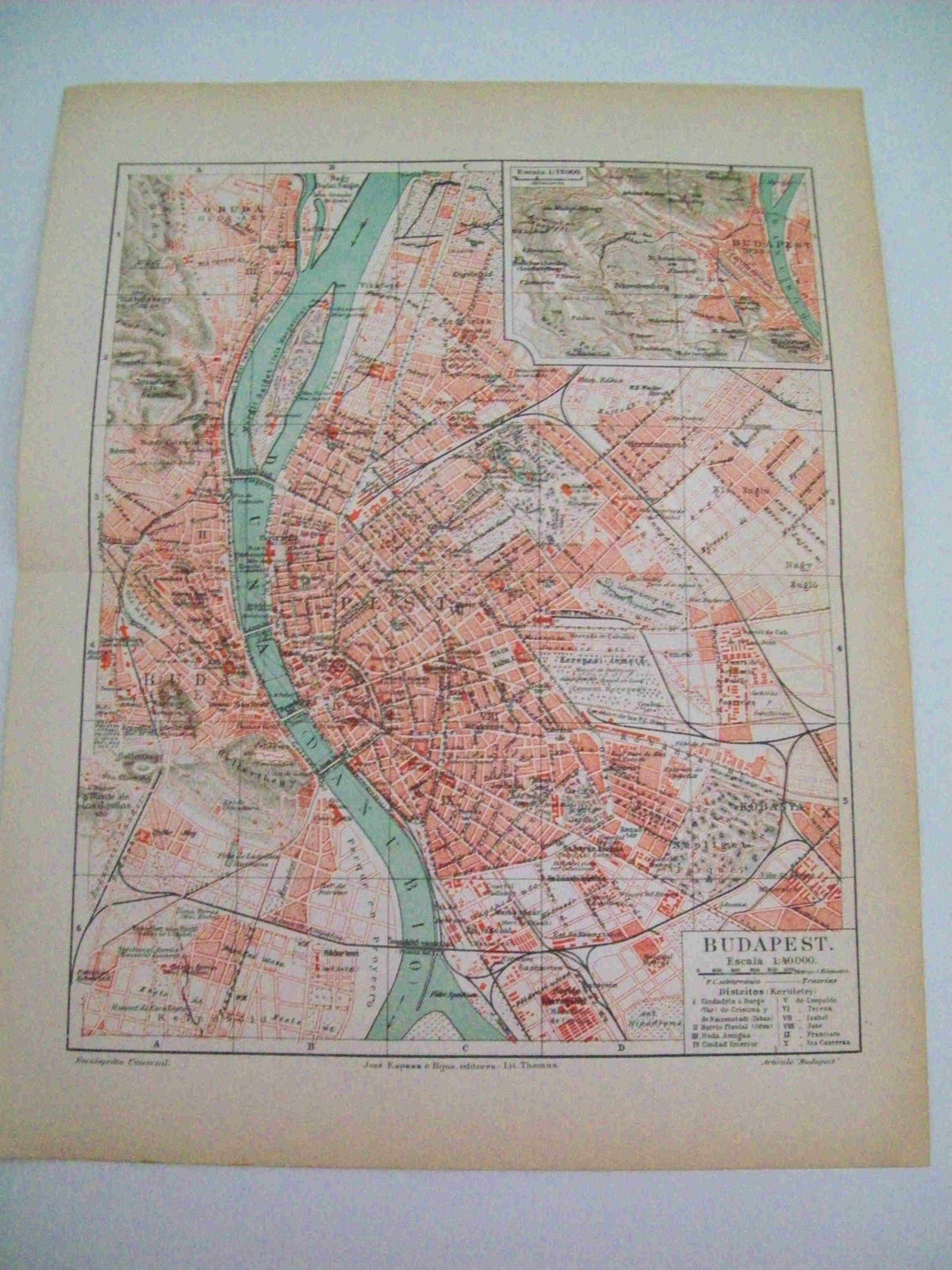 LAMINA ESPASA 11849: Plano de Budapest