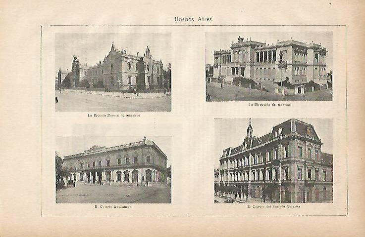 LAMINA ESPASA 11863: Vistas de Buenos Aires Argentina