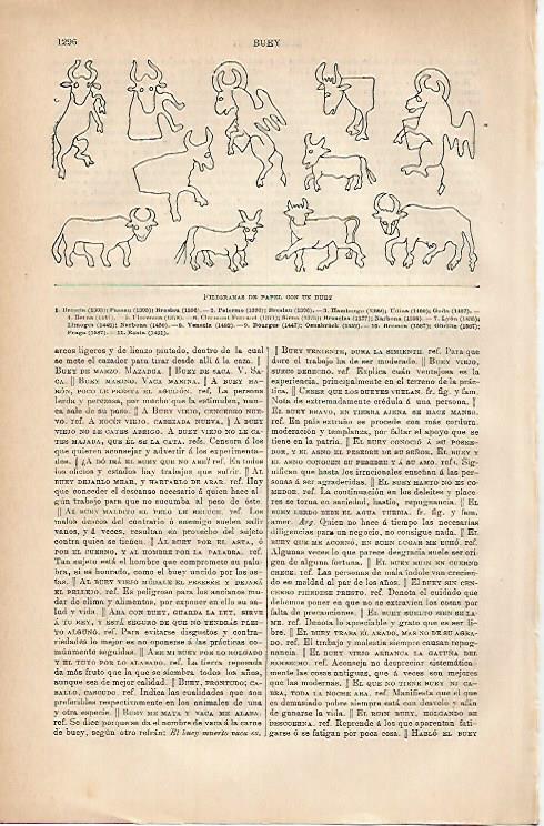 LAMINA ESPASA 11873: Filigranas de papel con un buey