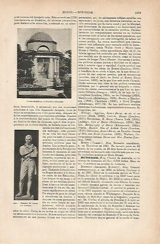 LAMINA ESPASA 11918: Tumba de Burns en Escocia