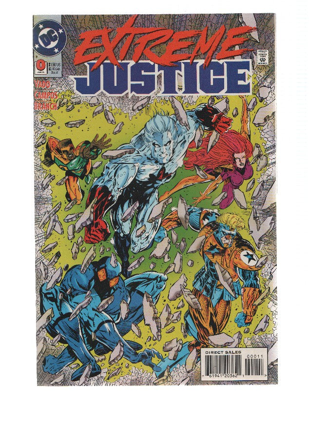 EXTREME JUSTICE, Volume 1 Numero 00: With a Bang (DC Comics) 