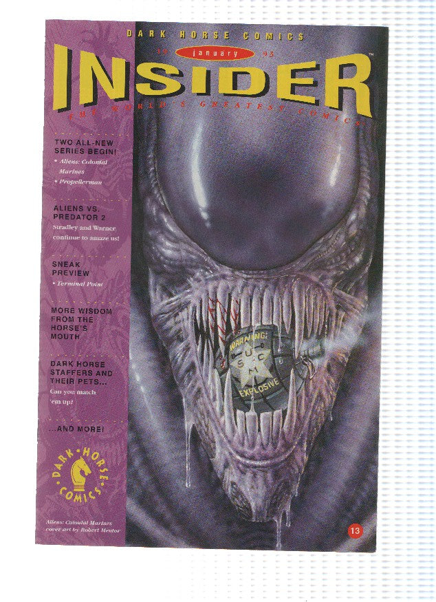 Revista: INSIDER (Dark Horse Comics), Volume 02: Numero 13