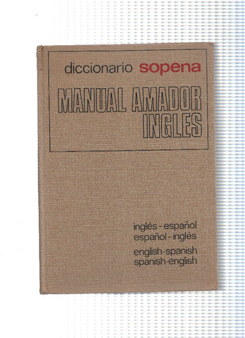 Manual Amador Ingles. Ingles- español, Español-ingles