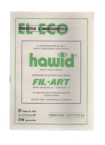 El Eco Filatelico y Numismatico numero 0807: VII Exposicion filatelica y numismatica