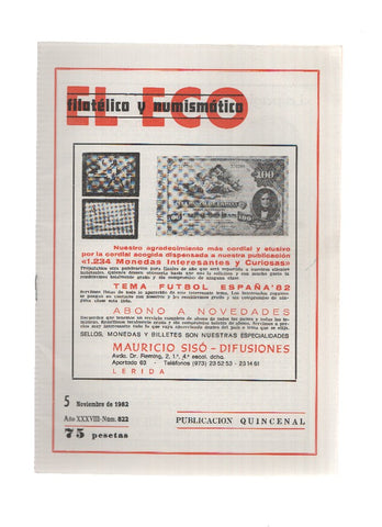 El Eco Filatelico y Numismatico numero 0822: La fabricacion de los sellos