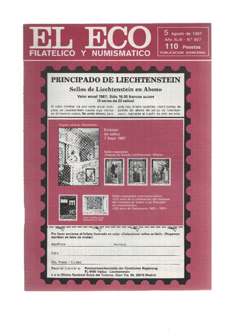 El Eco Filatelico y Numismatico numero 0927: Los Jovenes en la encrucijada de dos tendencias