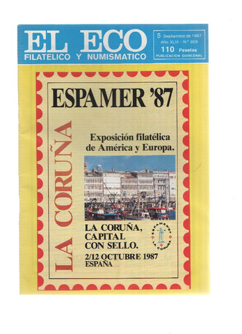 El Eco Filatelico y Numismatico numero 0928: Visto y oido en CAPEX 87