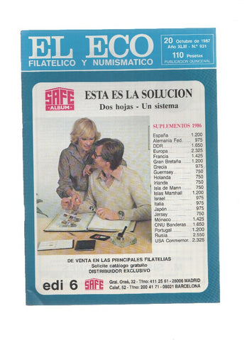El Eco Filatelico y Numismatico numero 0931: Cien dias de la Nueva Junta de FESOFI