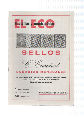 El Eco Filatelico y Numismatico numero 0743: Burgos en los sellos de correos