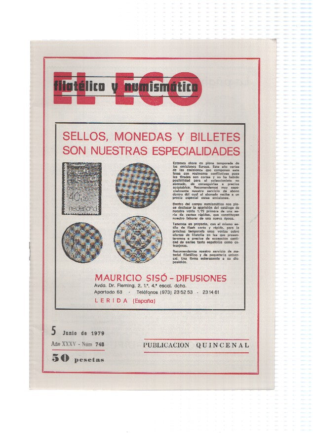 El Eco Filatelico y Numismatico numero 0748: La importancia de la figura femenina en los sellos Franceses