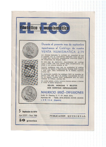 El Eco Filatelico y Numismatico numero 0752: Reyes de España (Casa de Austria)