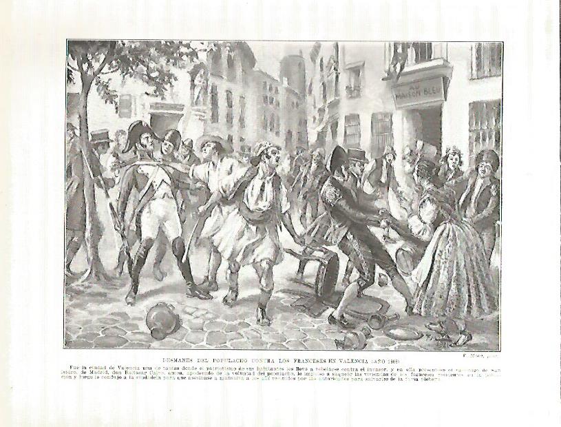 LAMINA 4233: Desmanes del populacho contra los franceses en Valencia (año 1808)