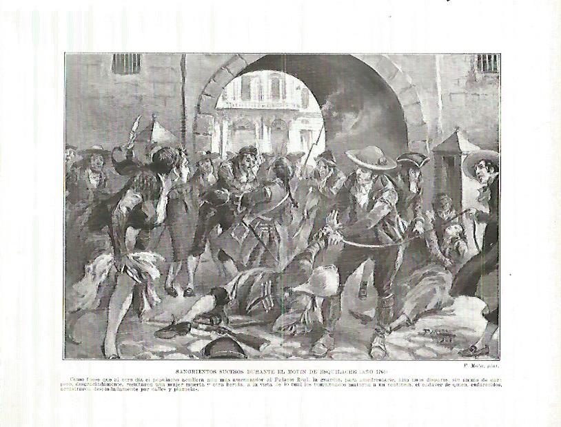 LAMINA 4238: Motin de Esquilache en 1766