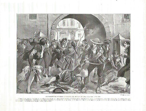 LAMINA 4238: Motin de Esquilache en 1766