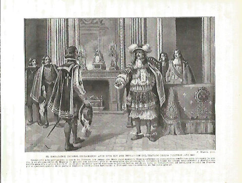 LAMINA 4246: El embajador de España ante Luis XIV en 1660