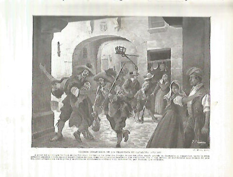 LAMINA 4247: Desafueros de los franceses en Catalunya (año 1647)