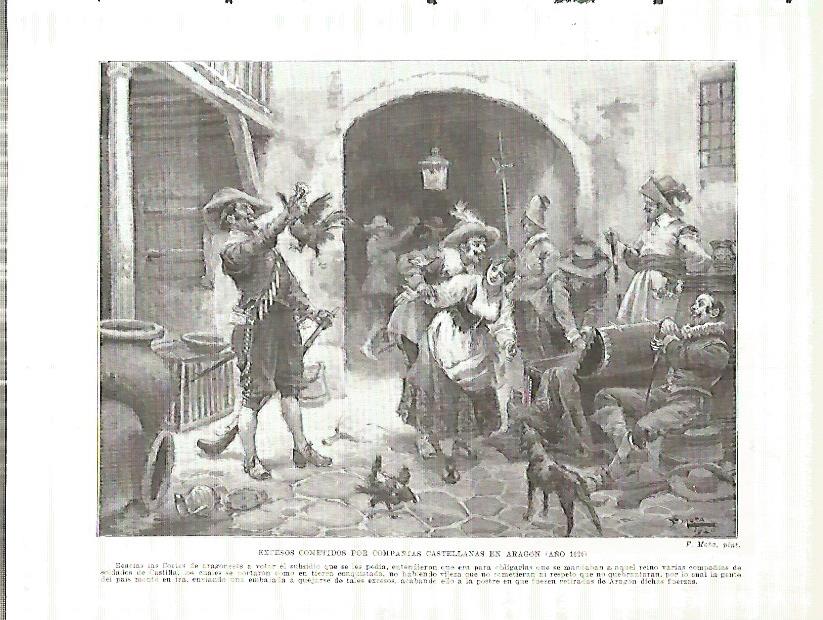 LAMINA 4251: Excelsos cometidos por compañias castellanas en Aragon en 1626