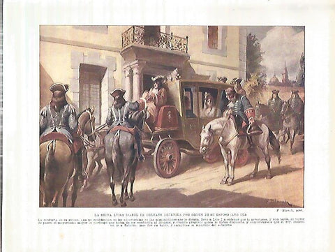 LAMINA 4273: La Reina Luisa Isabel de Orleans detenida por orden de Luis I en 1724