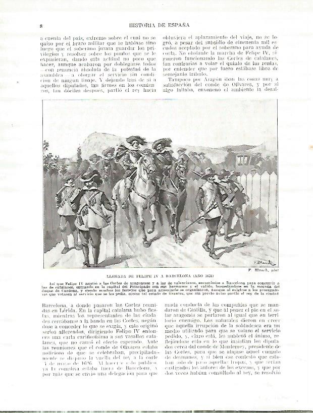 LAMINA 4286: Llegada de Felipe IV a Barcelona en 1626