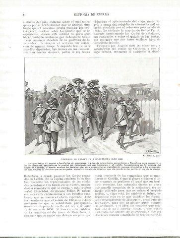 LAMINA 4286: Llegada de Felipe IV a Barcelona en 1626