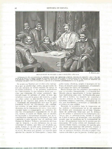 LAMINA 4293: Declaracion de guerra a los catalanes en 1640