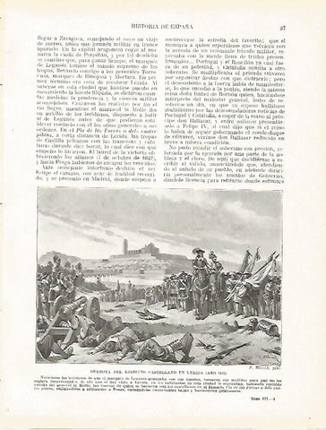 LAMINA 4298: Derrota del ejercito de Castilla en Lleida en 1642