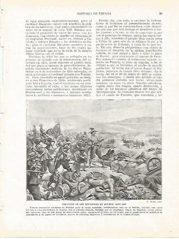 LAMINA 4299: Desastre de los españoles en Rocroy en 1643