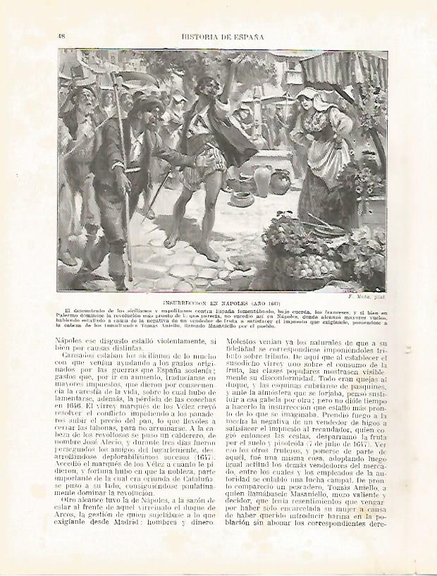 LAMINA 4301: Insurreccion en Napoles en 1647