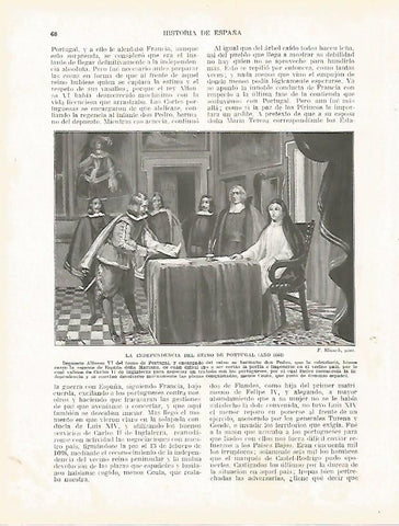 LAMINA 4310: La independencia del reino de Portugal en 1668