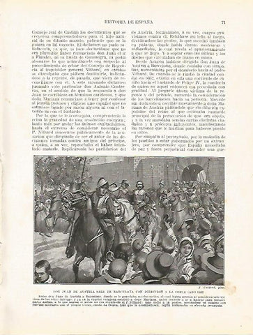 LAMINA 4311: Juan de Austria sale de Barcelona hacia la Corte en 1662