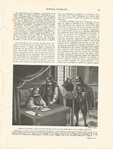 LAMINA 4317: Carlos ii escribe a Juan de Austria para que se presente en la Corte en 1675