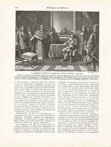 LAMINA 4339: La nobleza castellana ofrece su apoyo a Felipe V en 1709