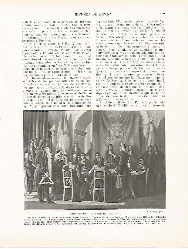 LAMINA 4342: Tratado de Utrech en 1712