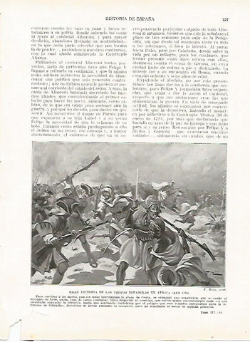 LAMINA 4351: Victoria de las tropas españolas en Africa en 1720