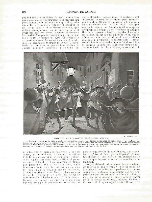 LAMINA 4367: Motin en Madrid contra Esquilache en 1766