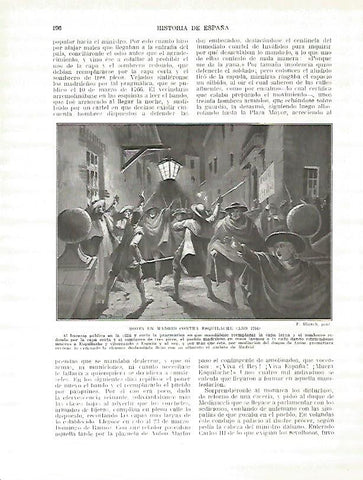 LAMINA 4367: Motin en Madrid contra Esquilache en 1766