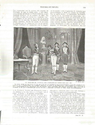 LAMINA 4379: El Principe de Asturias Don Fernando es arrestado en 1807