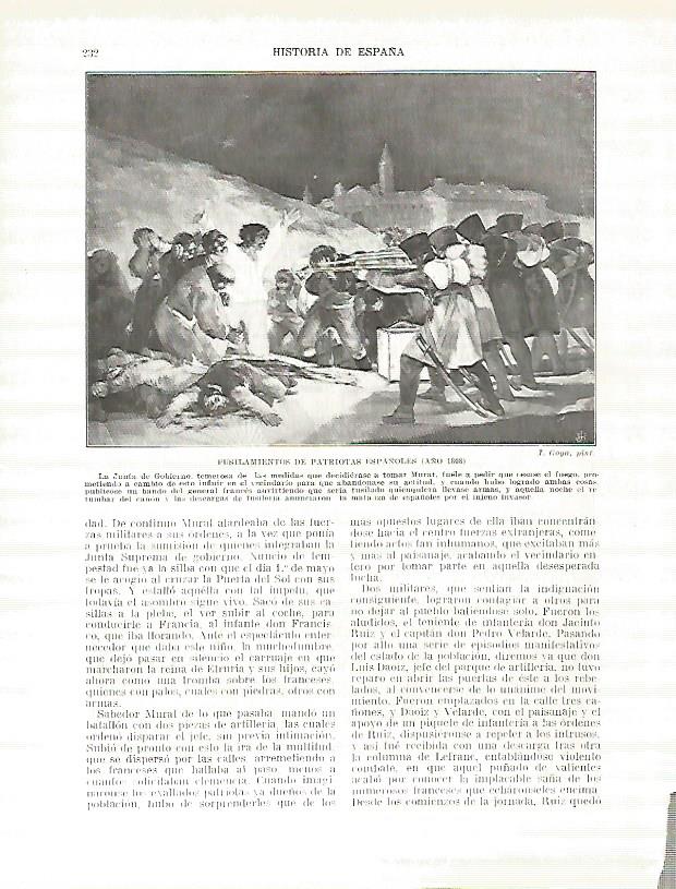 LAMINA 4380: Los fusilamientos del 1808 por Goya