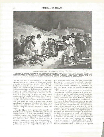 LAMINA 4380: Los fusilamientos del 1808 por Goya