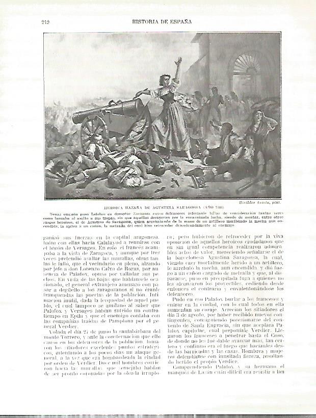 LAMINA 4383: Agustina de Aragon en 1808