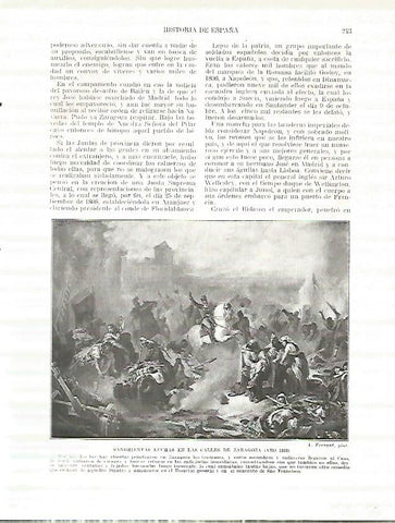 LAMINA 4384: Luchas en Zaragoza en 1808