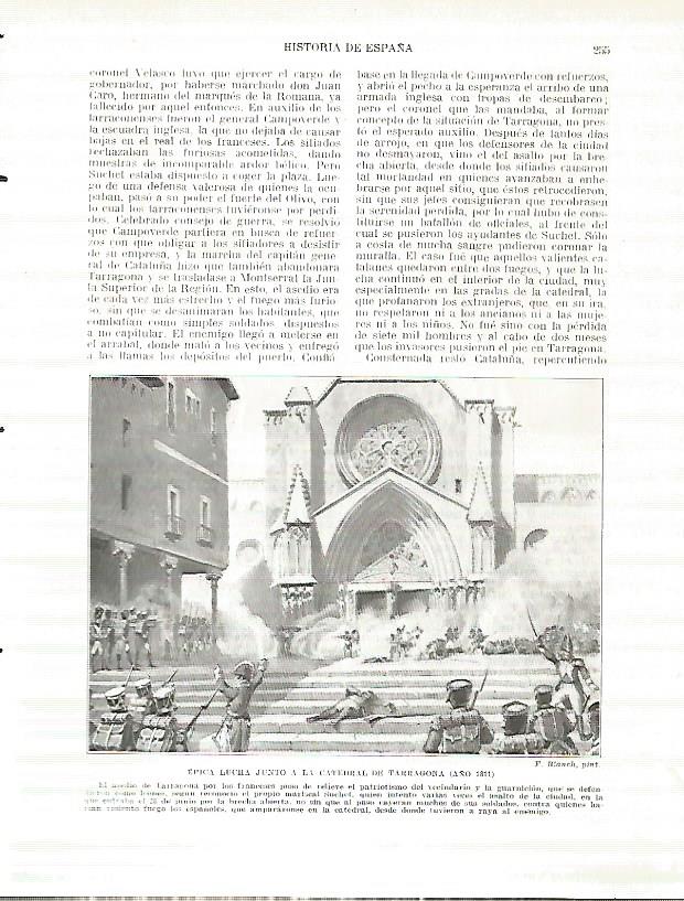 LAMINA 4390: Lucha en la Catedral de Tarragona en 1811