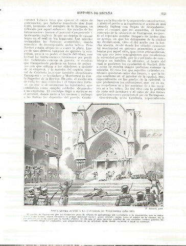 LAMINA 4390: Lucha en la Catedral de Tarragona en 1811