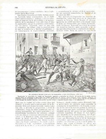 LAMINA 4395: El General Manso expulsa de Sabadell a los franceses en 1813