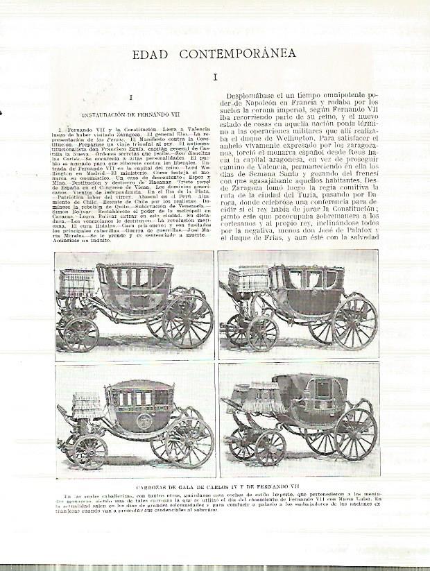 LAMINA 4397: Carrozas de gala de Carlos IV y de Fernando VII